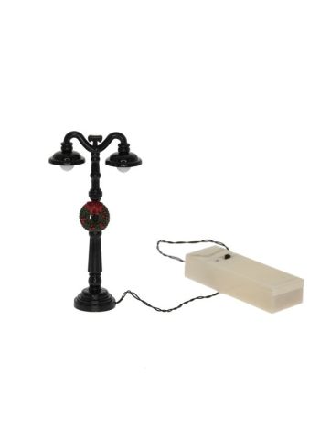 Kandeláber álló- elemes- műanyag- 12-1 cm- fekete