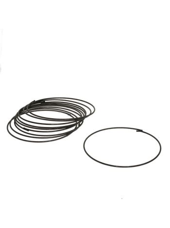 Karika fém 10 cm fekete S/10