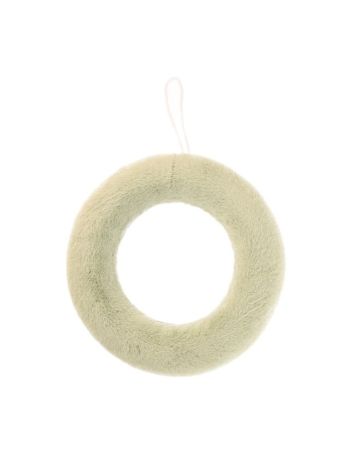 Koszorú textil- 36 cm- zöld- SSS