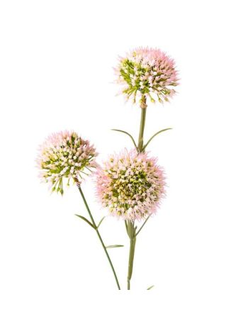 Dekorációs műnövény szál- 46cm magas - Világos rózsaszín