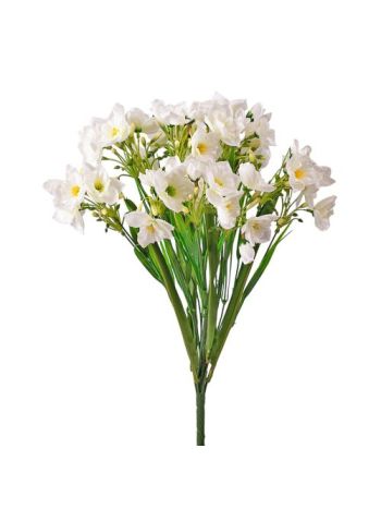 Nárcisz selyemvirág csokor- 47cm magas - Fehér