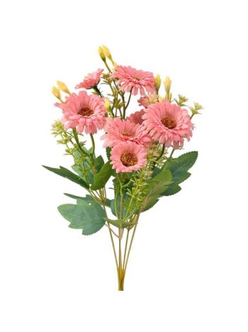 Selyemvirág csokor- 33cm magas - Rózsaszín