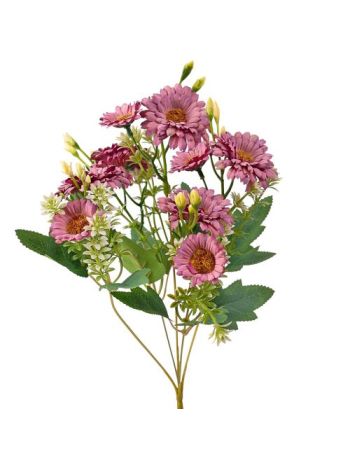 Selyemvirág csokor- 33cm magas - Lila