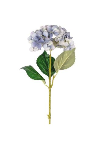 Hortenzia selyemvirág ág- 62cm magas- virágfej átmérő: 22cm - Kék