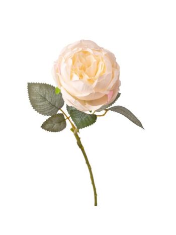 Peónia selyemvirág szál- 51cm magas- virágfej átmérő: 10cm - Fehér