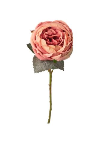 Peónia selyemvirág szál- 51cm magas- virágfej átmérő: 10cm - Rózsaszín