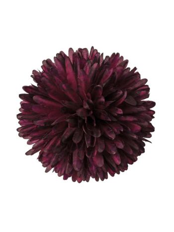 Krizantém selyemvirág fej- 14cm - Wine red