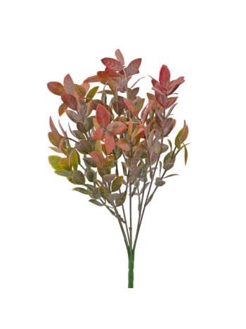 Műnövény bokor- 7 ágú- 35cm magas - Narancssárgás zöld