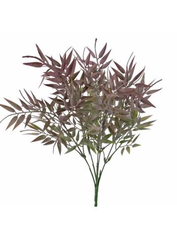 Műnövény bokor- 5 ágú- 40cm magas - Bordós zöld