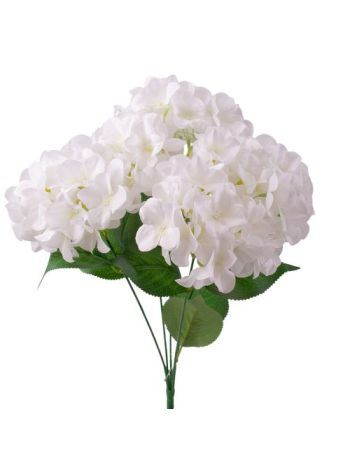 Hortenzia ág- 73cm magas - Fehér