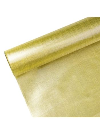 Fényes Organza 36cm x 5m - Krém - Arany