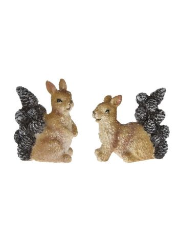 Mókus toboz farokkal- poly- 3x5-5x7 cm- barna- 2 féle- SSS