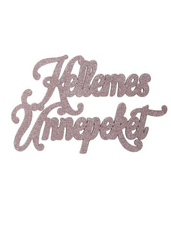 3db. Kellemes Ünnepeket karácsonyi fa felirat 10 x 6cm - Pezsgő