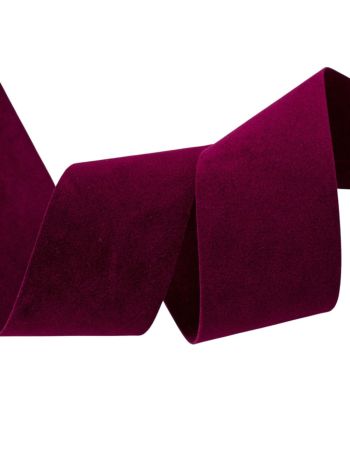 Bársony szalag- 2 oldalas- 40mm x 10m - Wine red