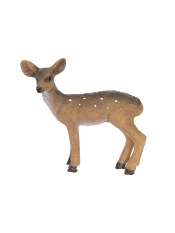 Őzike álló- poly- 7-5x2-2x7-2 cm- barna- SSS