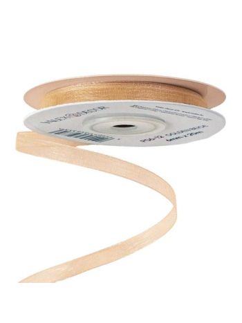 Organza szalag 6mm x 20m - Bézses arany