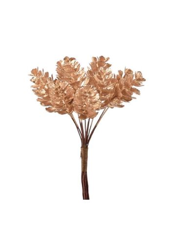 Toboz dekor köteg- 12 szál- 15 cm magas - Arany