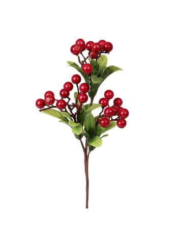 Piros bogyós dekor pick- 28 cm magas