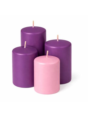 Lépcsős adventi henger gyertya készlet- Ø50