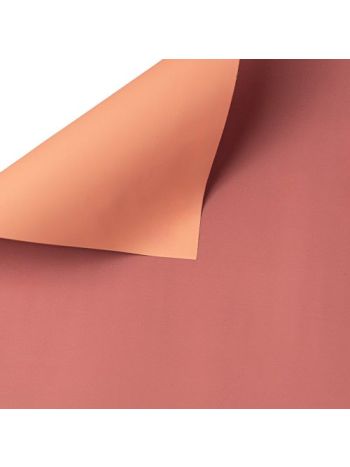 Kétszínű fólia ív 58cm x 58cm - Mályva / Barack