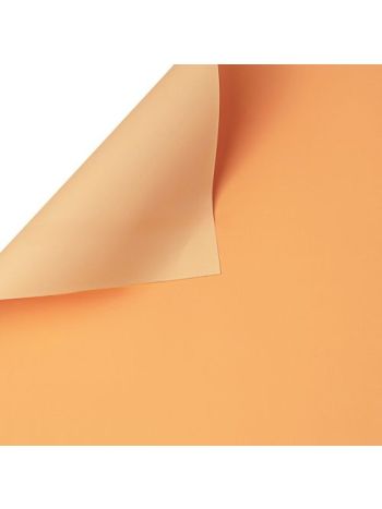 Kétszínű fólia ív 58cm x 58cm - Barack / Ekrü