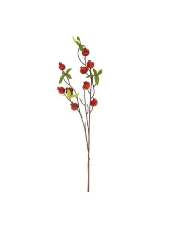 Selyemvirág ág vörösáfonya 70 cm zöld- piros