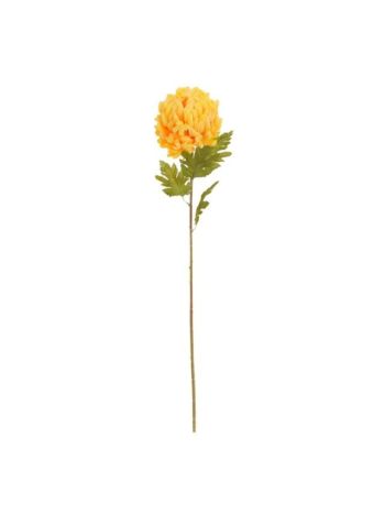 Selyemvirág krizantém műanyag 77 cm sárga