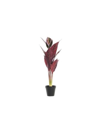 Selyemvirág polietilén 25x25x67 cm pink- zöld (%)