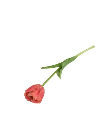 Selyemvirág tulipán cirmos gumi 41cm pink