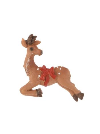 Szarvas öntapadós poly- 7x6-5x0-9 cm- barna- piros SSS