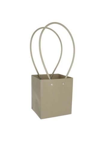 Tasak füllel papír 11-5x10-5x13 cm bézs