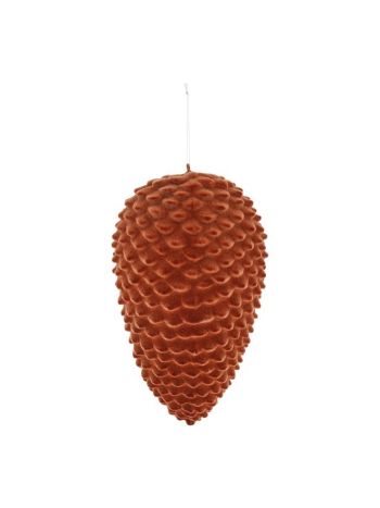 Toboz flokkolt- akasztós műanyag 30-5 cm barna