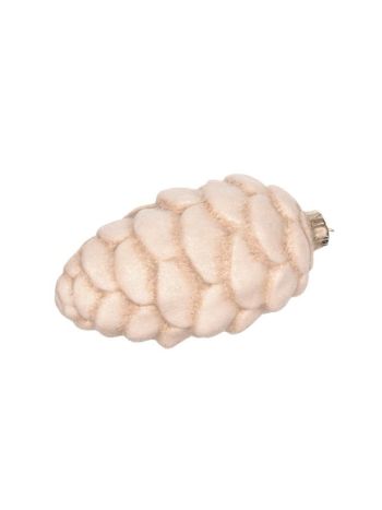 Toboz glitteres- porcelán- 15-5x8-5x8-5 cm- fehér- SSS