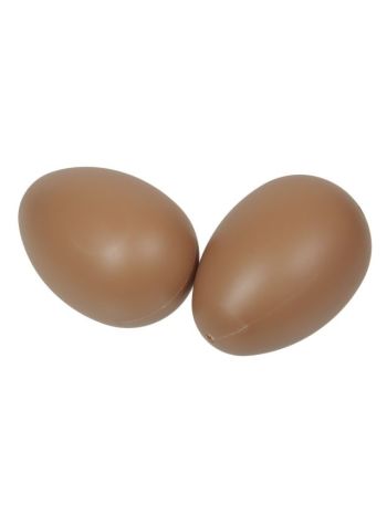 Tojás műanyag 8 cm barna S/12