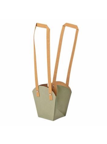 10db.Virág táska 12(h) x 11(sz) x 7(m) cm - Vintage zöld