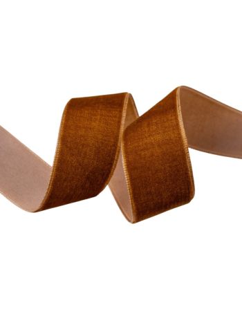 Bársony szalag 22mm x 10m - Gesztenyebarna