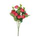 Selyemvirág boglárkacsokor eukaliptusszal 31cm piros