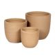 Peyton Vase kerámia növénytartó szett szürke 22x21-34x32cm
