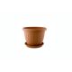 Virágcserép + Alátét Venecia 12cm Terra (24/#_6864/rkl)