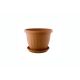 Virágcserép + Alátét Venecia 14cm Terra (24/#_4200/rkl)