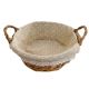 Vessző Kosár Kerek Füles Textiles 68-004 D27*H10/14cm (60/#)