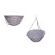 Függő Kaspó Bambusz Fehér 17-2507 - D30*H15cm (20/#)