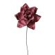 Gardenia selyemvirág szál- 24cm magas - Bordó