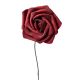 Rózsa selyemvirág szál- 23cm - Bordó