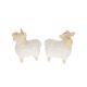 Bárány álló kerámia 9-8x5-9x10-4 cm fehér 2 féle DD67351