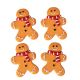 Mézeskalács dísz szett- polirezin- 4 x 3cm- kreatív felhasználásra - figura