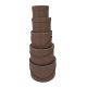 Kalapdoboz papír 13x9-25x17 cm barna S/5
