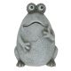 Kaspó béka kerámia 24-5x22-5x33 cm szürke