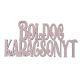 4db. Boldog Karácsonyt fa felirat 10 x 5cm - Pezsgő
